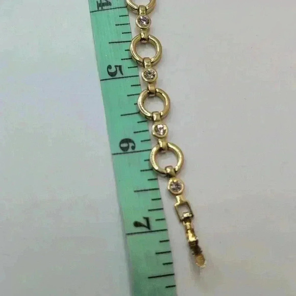 Signed Avon circle chain link bracelet in excellent condition - Picture 4 of 5